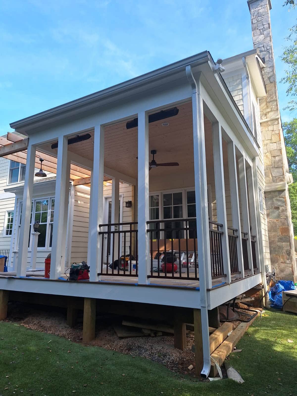Screened porch project